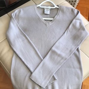 💯Cotton V neck sweater